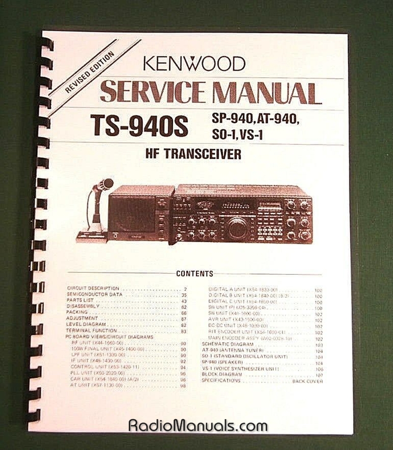 Kenwood TS-940S Service Manual - Click Image to Close